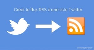 Créer le flux RSS d'une liste Twitter