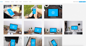 Page d'accueil de smartmockups