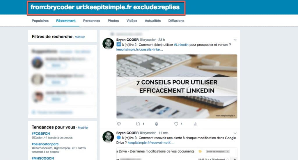 Créer le flux RSS d'un compte Twitter