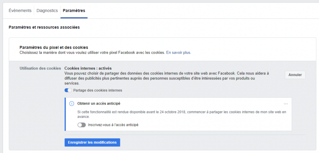 Pixel de suivi Business Manager (Facebook)