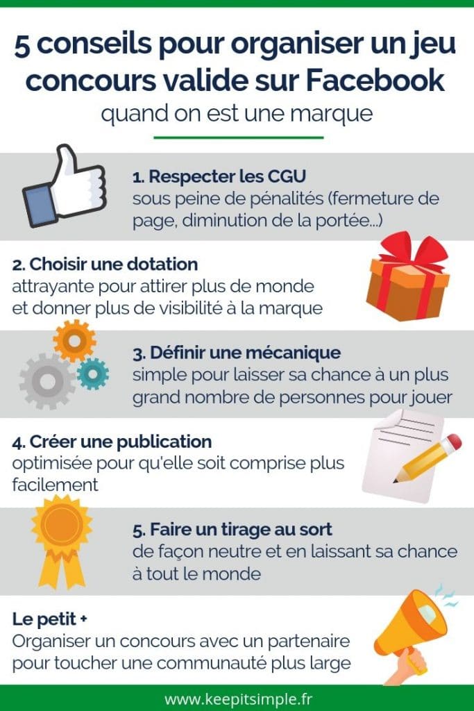 5 conseils pour bien organiser un jeu concours sur Facebook (en toute légalité)