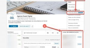 Etape 1 - comment inviter ses contacts Linkedin à suivre sa page entreprise ?