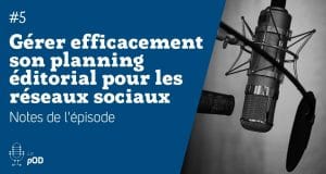 Vignette de l'épisode 5 du pOD, le podcast qui décortique les problématiques des médias sociaux avec une dose de stratégie, proposé par l’agence Ouest Digital