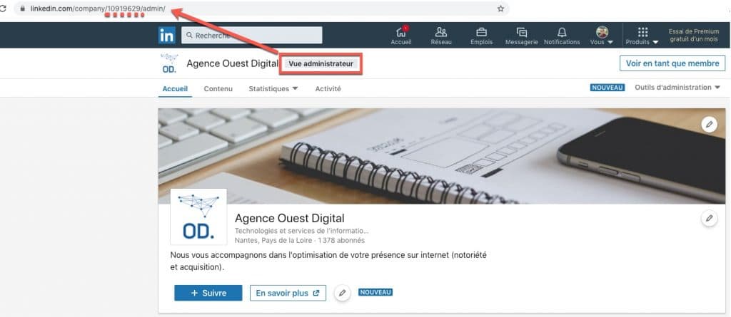 Comment trouver l'identifiant de sa page entreprise sur Linkedin ?