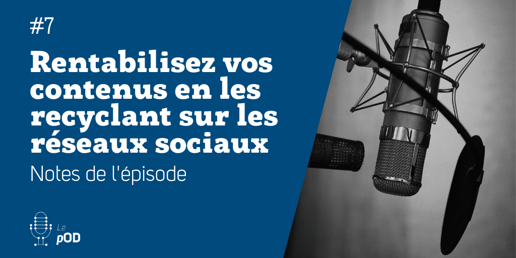 Vignette de l'épisode 7 du pOD, le podcast qui décortique les problématiques des médias sociaux avec une dose de stratégie, proposé par l’agence Ouest Digital