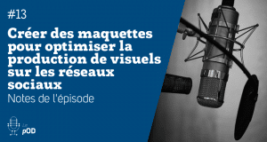 Vignette de l'épisode 13 du pOD, le podcast qui décortique les problématiques des médias sociaux avec une dose de stratégie, proposé par l’agence Ouest Digital