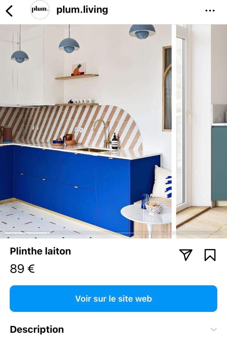 Exemple Insta Shopping Plum Design