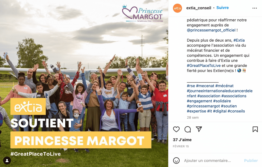 Exemple publication Engagement de marque