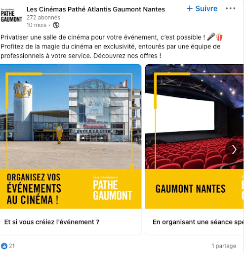 Exemple carrousel Gaumont