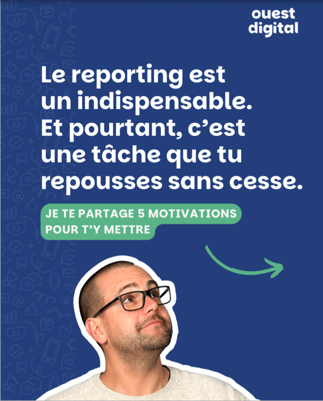 Exemple de contenu evergreen créé pour l’agence sur le thème du reporting Social Media