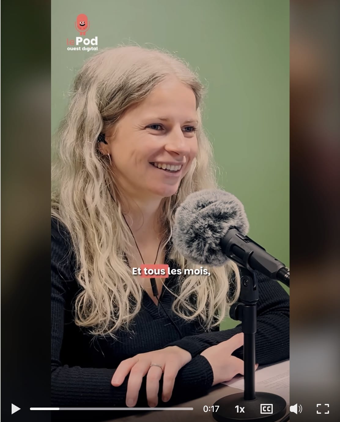 Exemple de publication Social SEO au format vidéo